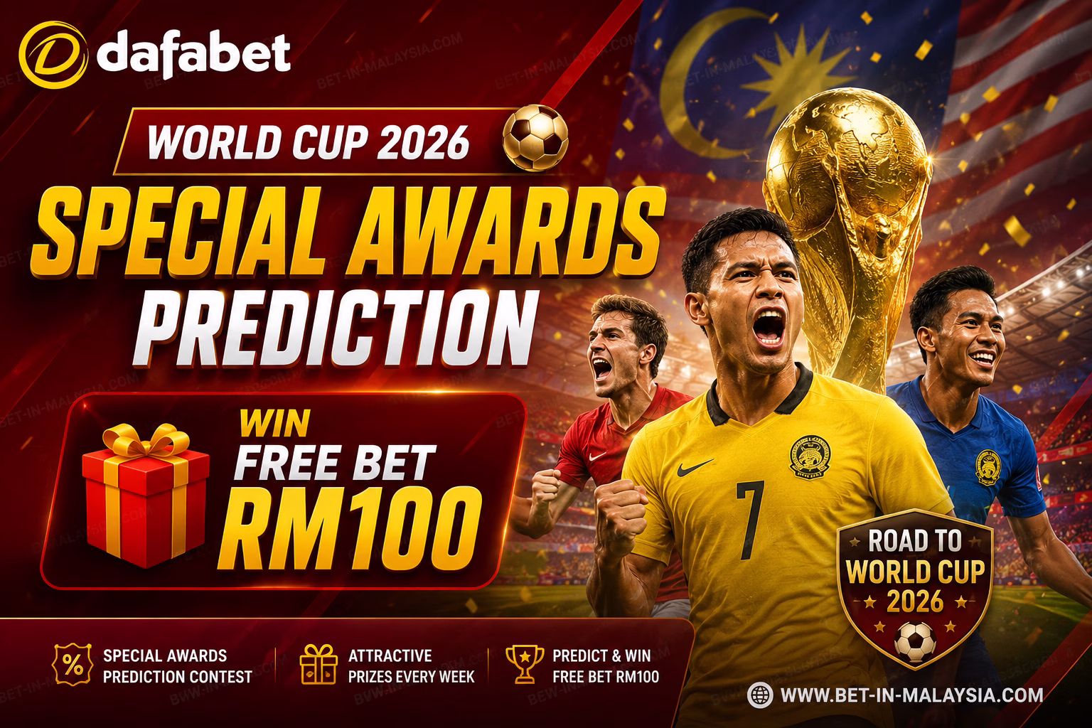 Dafabet World Cup 2026 Special Awards Prediction Malaysia Ramal Pemenang & Menang Free Bet RM100