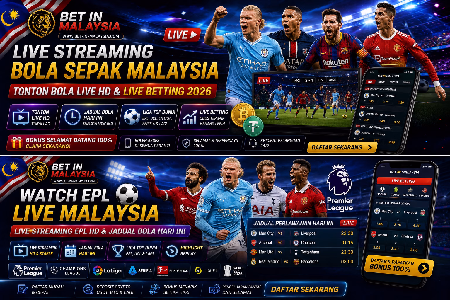 Live Streaming Bola Sepak Malaysia โ Watch Football Live HD 2026