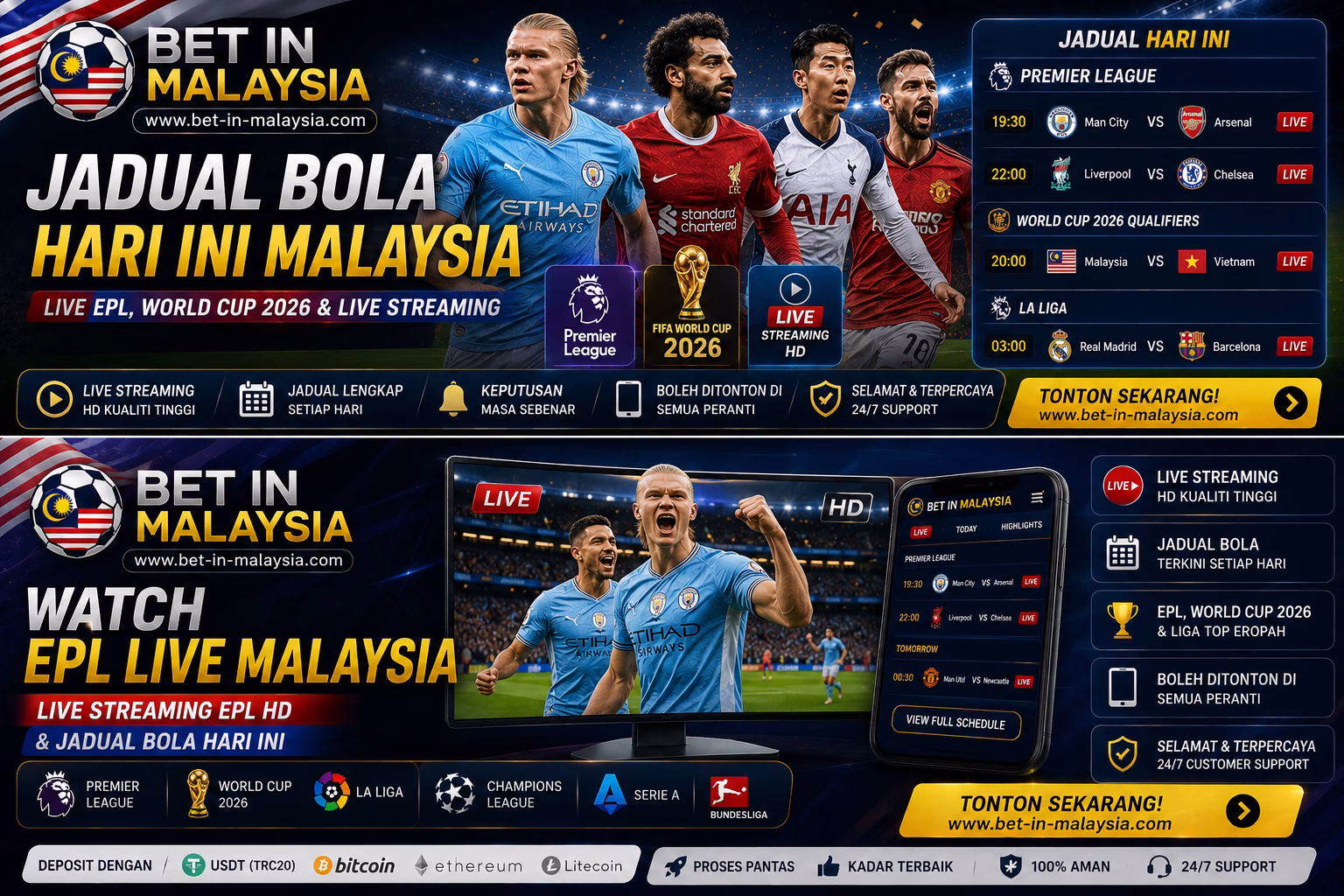 Watch EPL Live Malaysia โ Live Streaming EPL HD & Live Betting