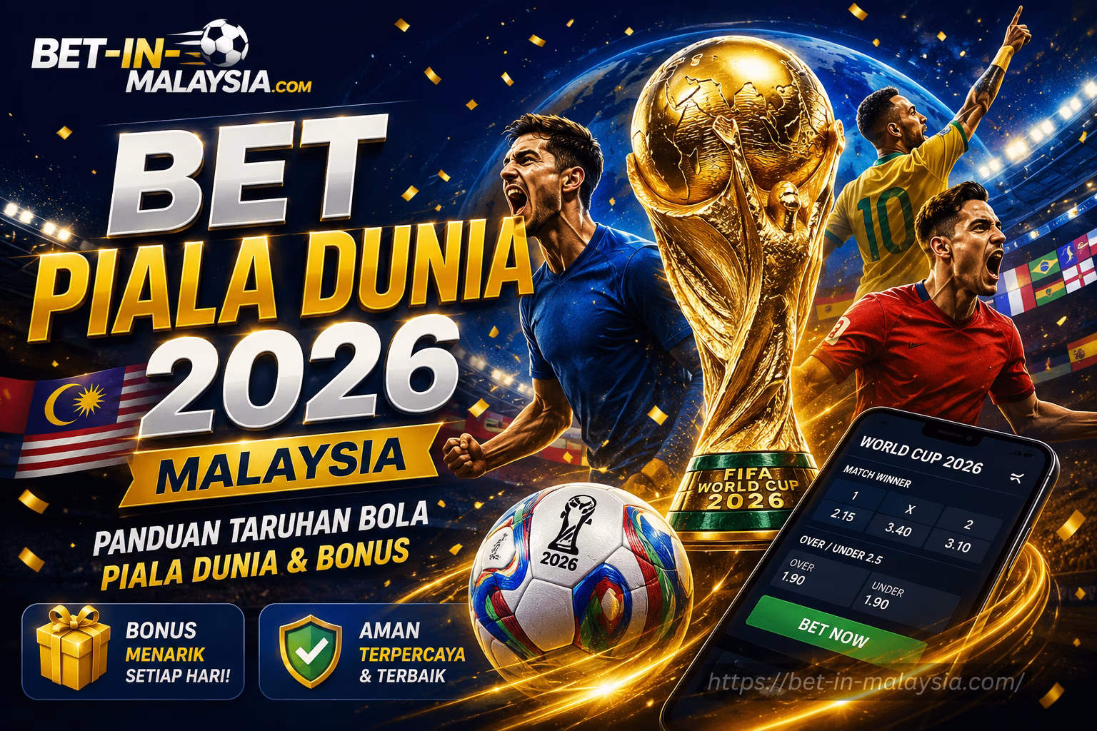 Bet Piala Dunia 2026 Malaysia Panduan Taruhan Bola Piala Dunia & Bonus