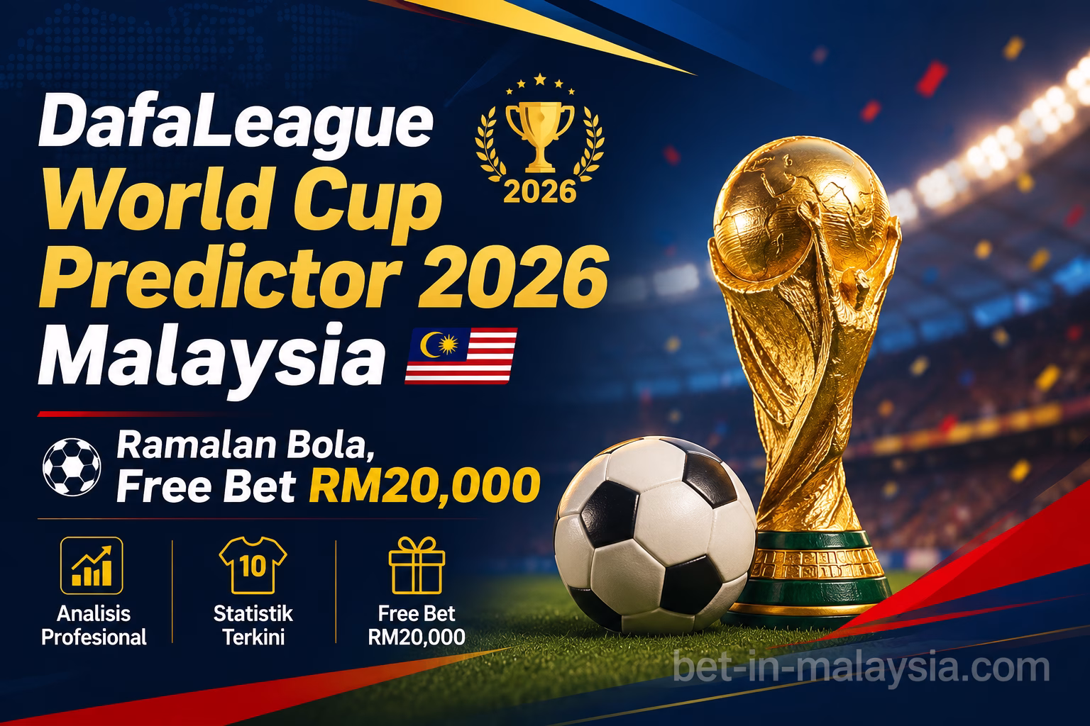 DafaLeague World Cup Predictor 2026 Malaysia 🏆 | Ramalan Bola, Free Bet RM20,000 & Panduan Dafabet