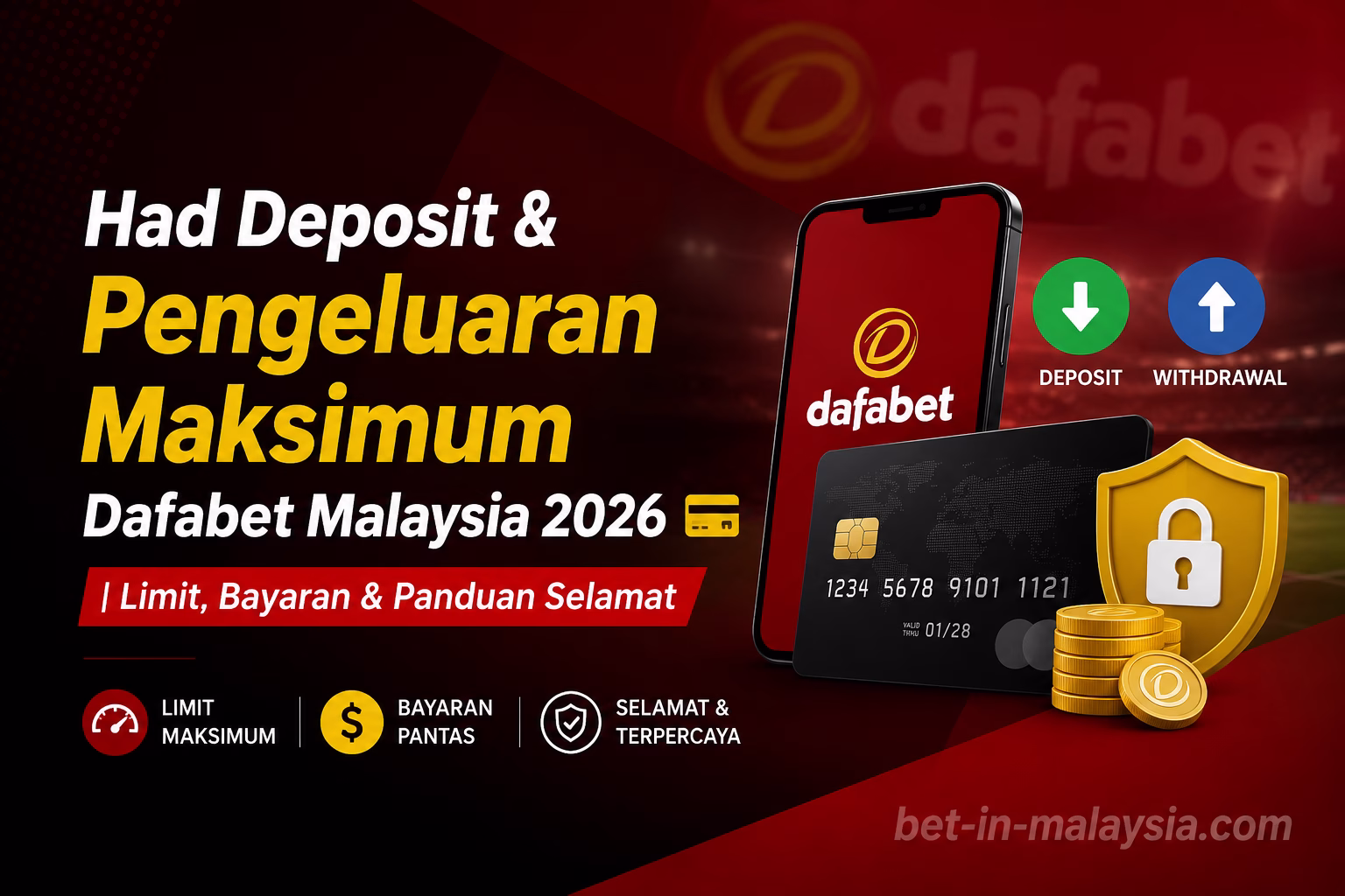 Had Deposit & Pengeluaran Maksimum Dafabet Malaysia 2026 Limit, Bayaran & Panduan Selamat