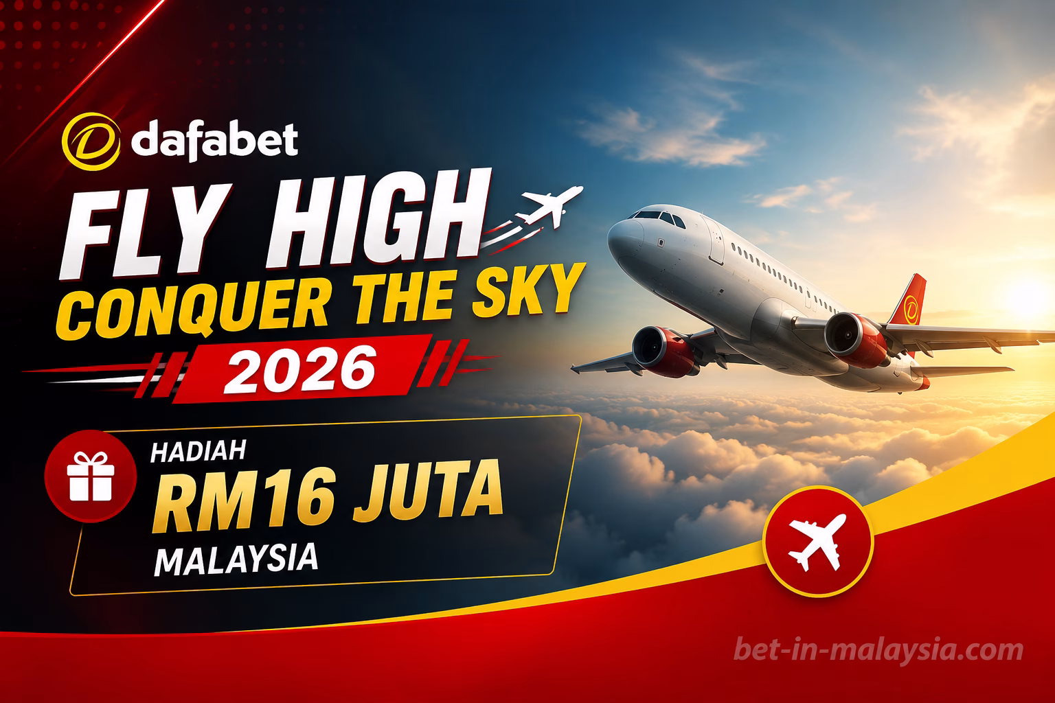 Promosi Dafabet Fly High Conquer the Sky 2026 ✈️ | Hadiah RM16 Juta Malaysia